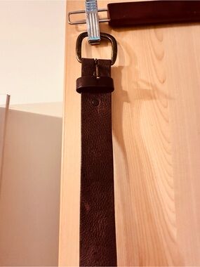 Men's Brown Leather Belt - Classic Everyday Style